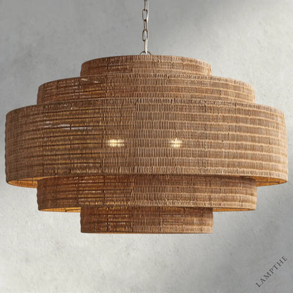 40" / Natural Paloma Chandelier 28", 40"