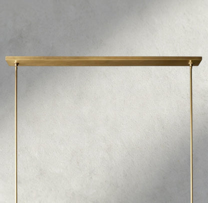 Pauillac Fabric Shade Linear Chandelier 49", 60"