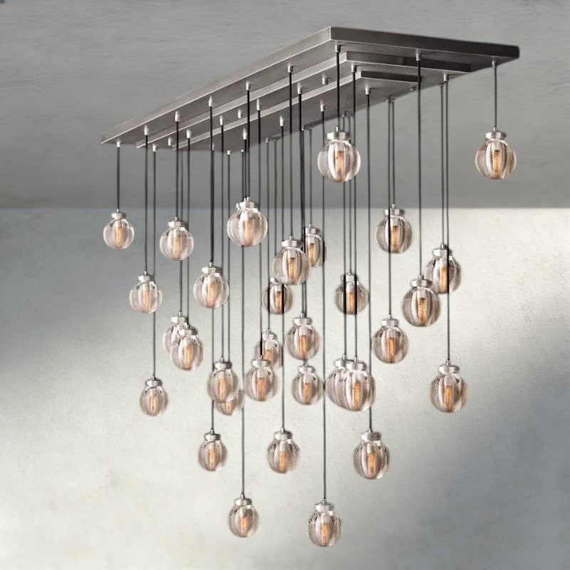Pearl Rectangular Chandelier 36", 54", 72"