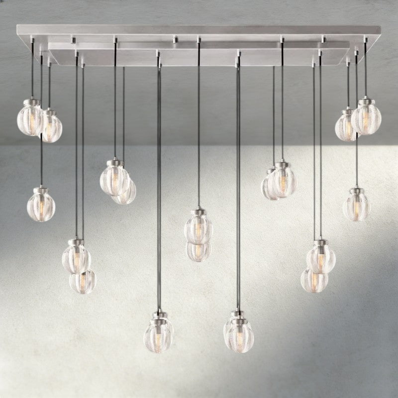 Pearl Rectangular Chandelier 36", 54", 72"
