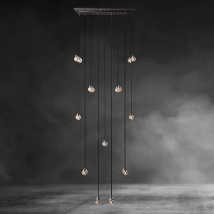 Pearl Rectangular Chandelier 36", 54", 72"