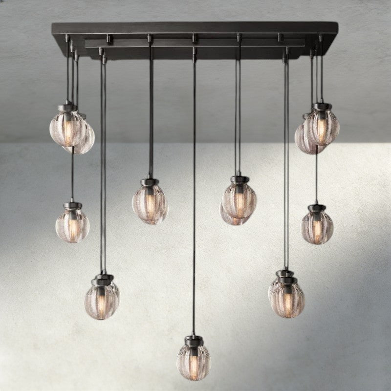 36" / Bronze Pearl Rectangular Chandelier 36", 54", 72"