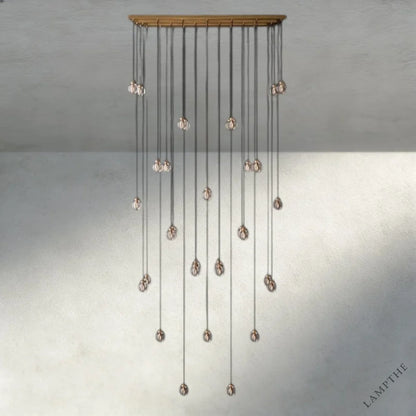 Pearl Rectangular Chandelier 36", 54", 72"