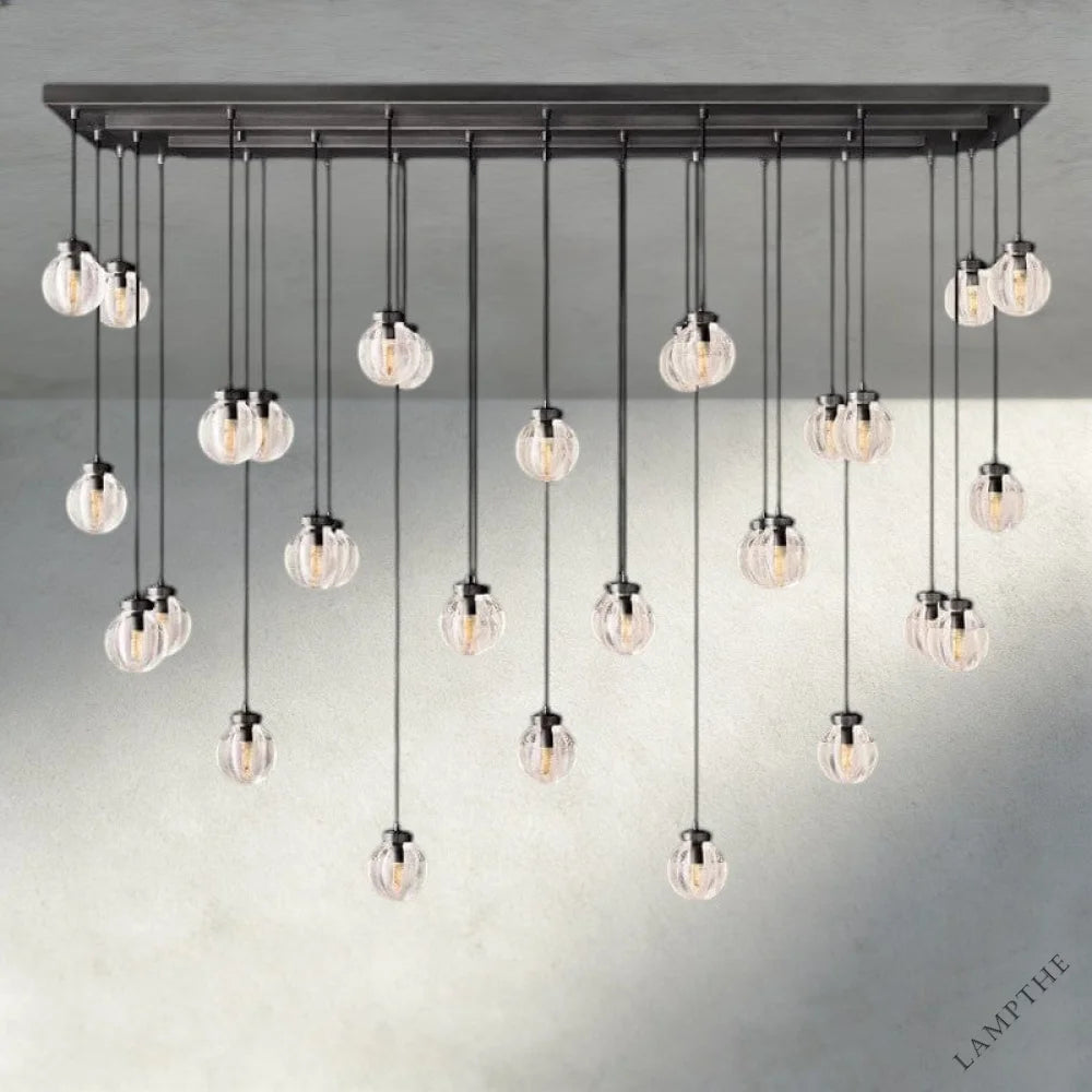 Pearl Rectangular Chandelier 36", 54", 72"