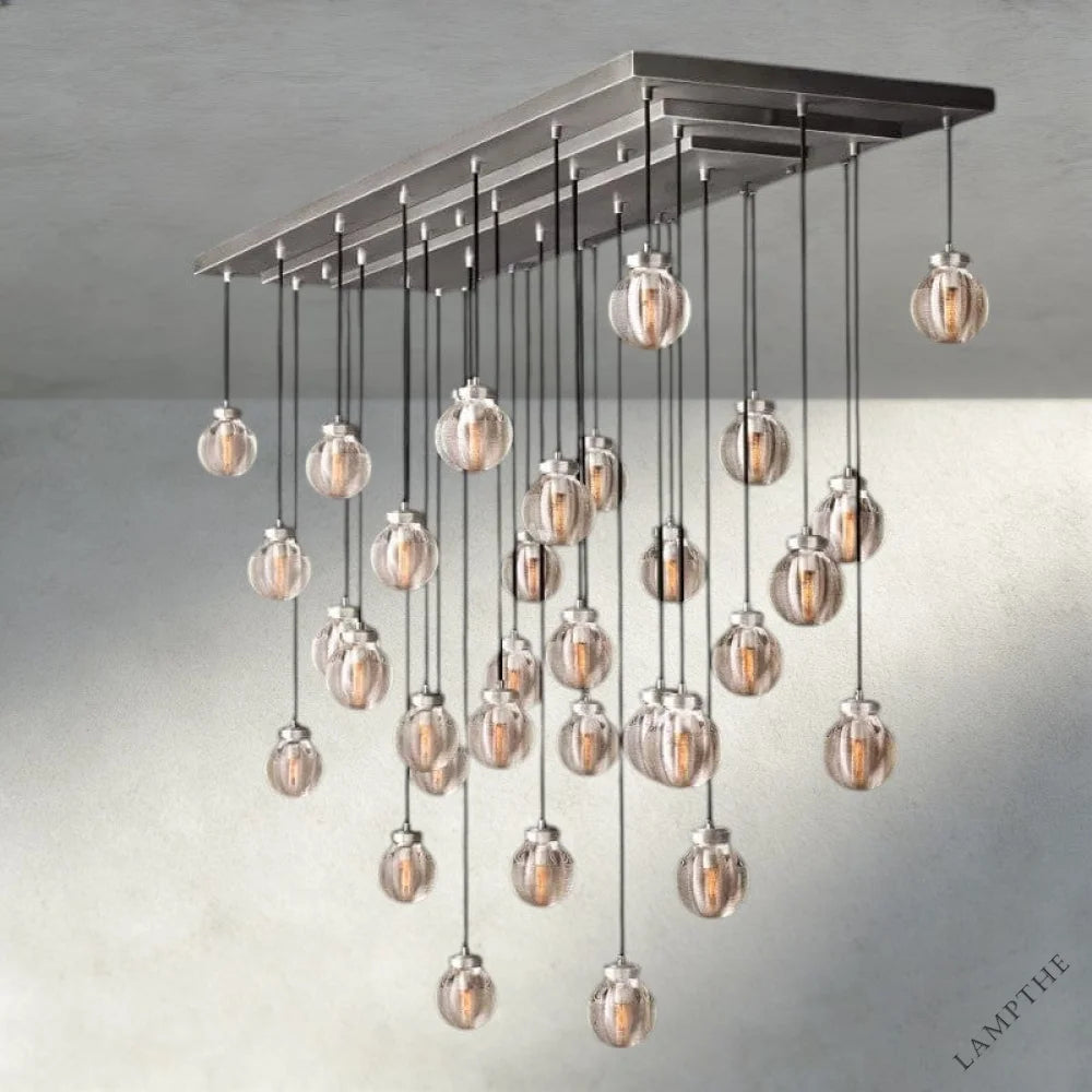 Pearl Rectangular Chandelier 36", 54", 72"
