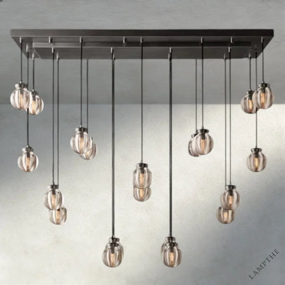 54" / Bronze Pearl Rectangular Chandelier 36", 54", 72"