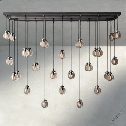 72" / Bronze Pearl Rectangular Chandelier 36", 54", 72"