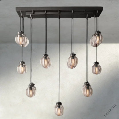 36" / Bronze Pearl Rectangular Chandelier 36", 54", 72"