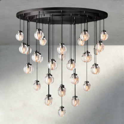 Pearl Round Chandelier 38", 48", 60"