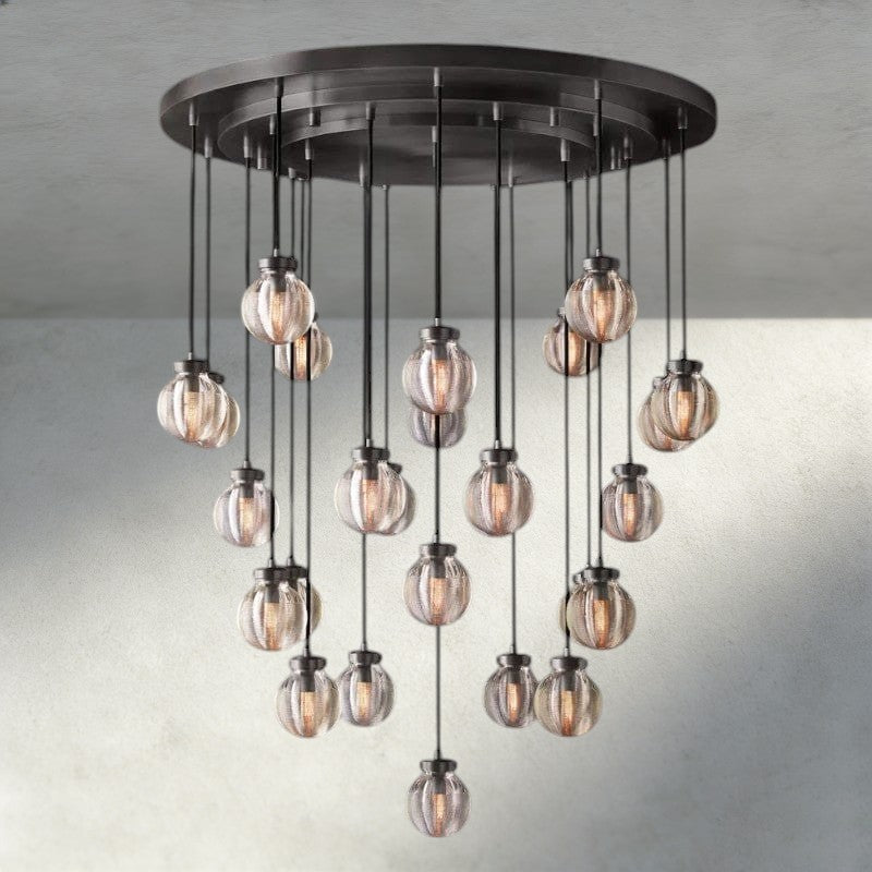 38" / Bronze Pearl Round Chandelier 38", 48", 60"