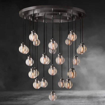 38" / Bronze Pearl Round Chandelier 38", 48", 60"