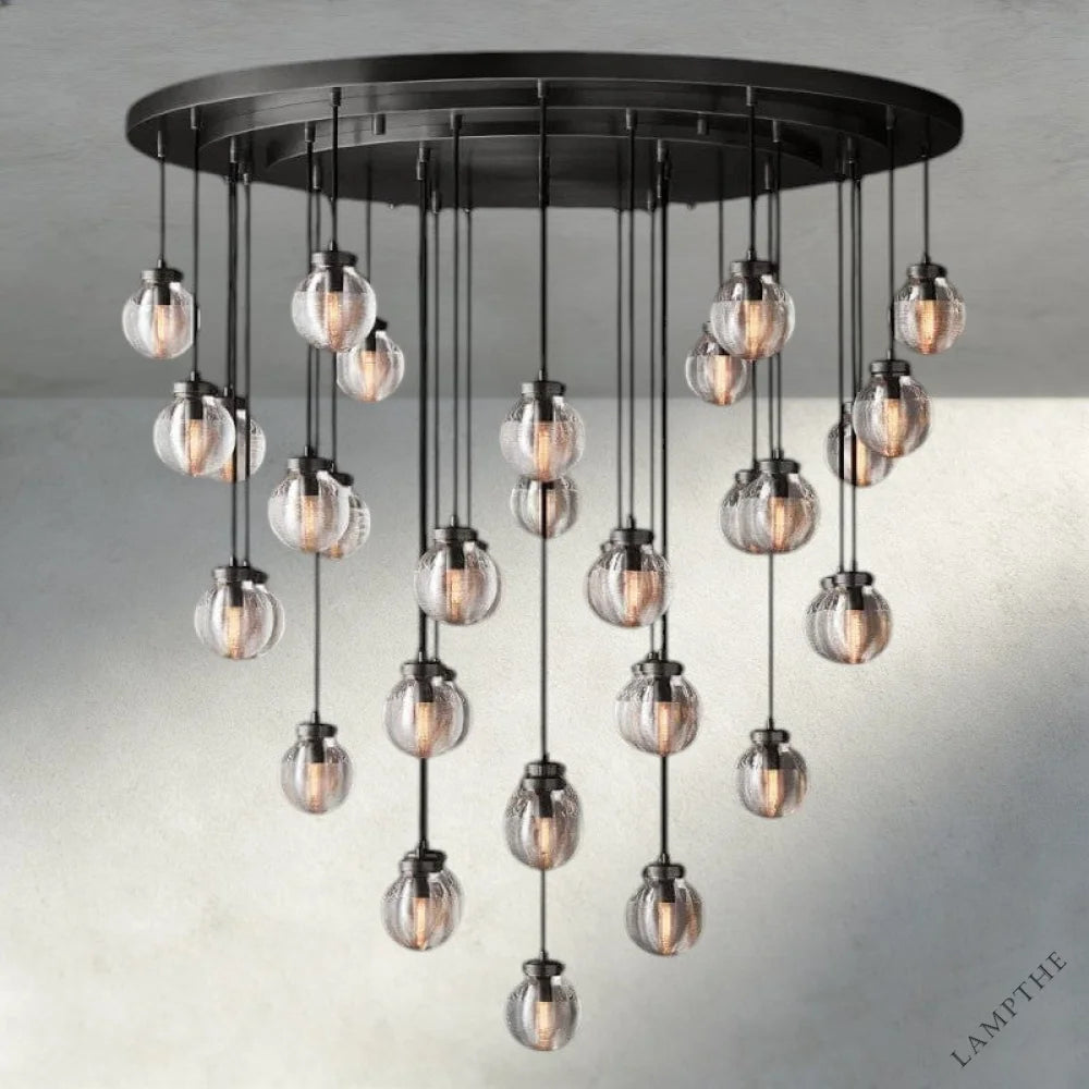 48" / Bronze Pearl Round Chandelier 38", 48", 60"