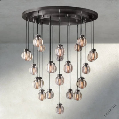 38" / Bronze Pearl Round Chandelier 38", 48", 60"