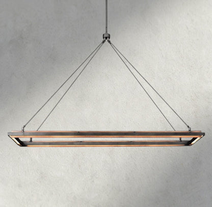 62" Peralta Rectangular Chandelier 48", 62"