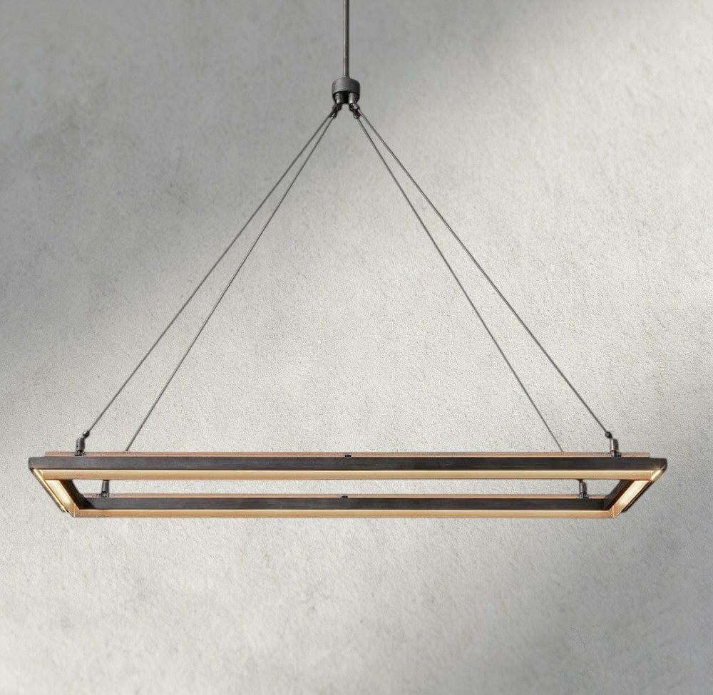 48" Peralta Rectangular Chandelier 48", 62"