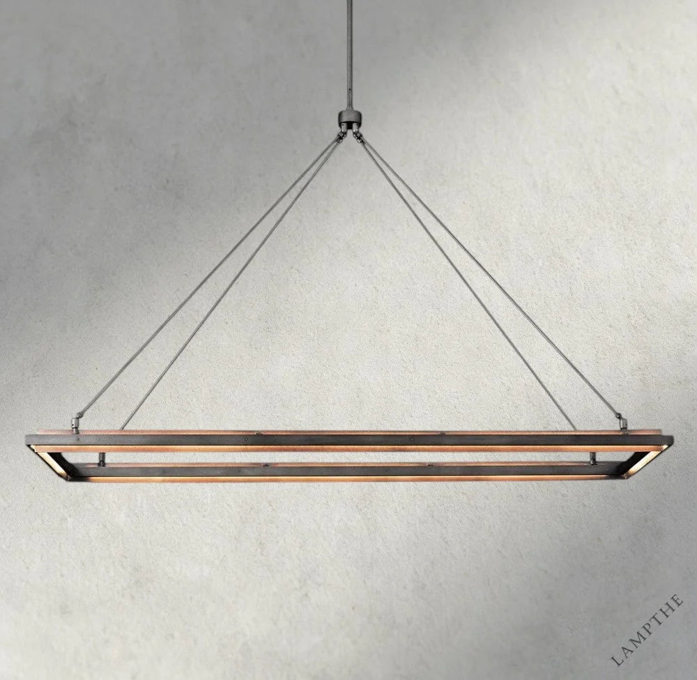 62" Peralta Rectangular Chandelier 48", 62"