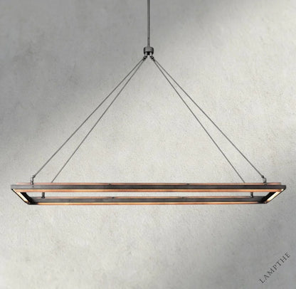 62" Peralta Rectangular Chandelier 48", 62"