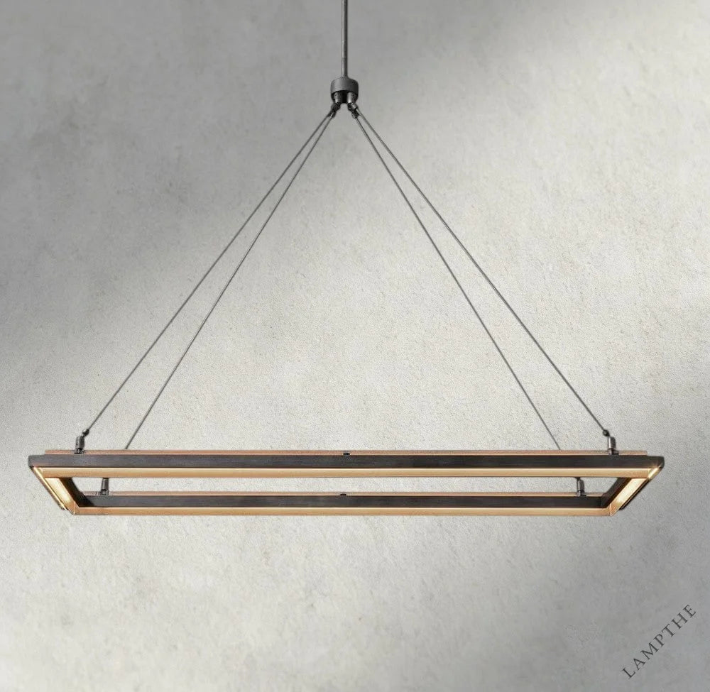 48" Peralta Rectangular Chandelier 48", 62"