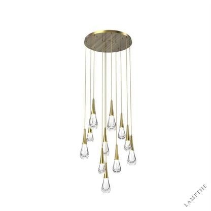 11-Lights / Brass Pluvia 8/ 9/ 11 /12-Light Chandelier Pendant For Living room Family room Dining Room Bedroom