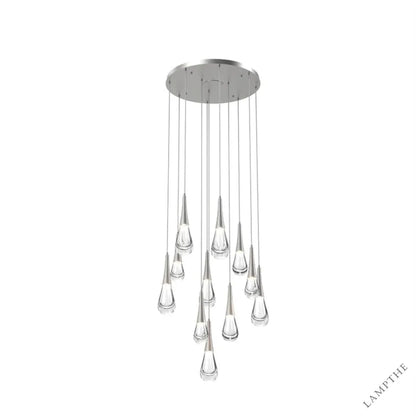 11-Lights / Nickle Pluvia 8/ 9/ 11 /12-Light Chandelier Pendant For Living room Family room Dining Room Bedroom