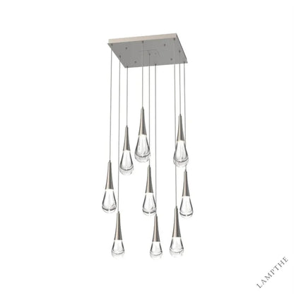 9-Lights / Nickle Pluvia 8/ 9/ 11 /12-Light Chandelier Pendant For Living room Family room Dining Room Bedroom