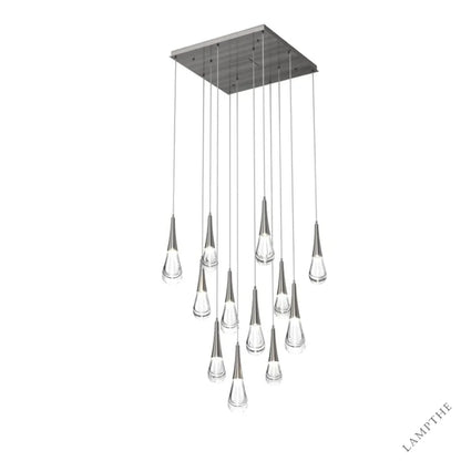 12-Lights / Nickle Pluvia 8/ 9/ 11 /12-Light Chandelier Pendant For Living room Family room Dining Room Bedroom