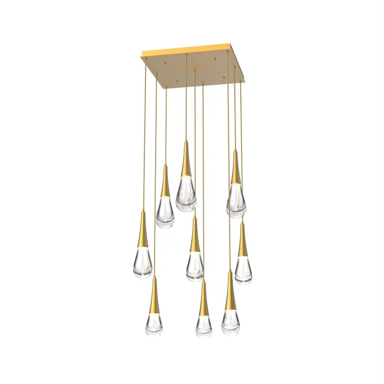 9-Lights / Brass Pluvia 8/ 9/ 11 /12-Light Chandelier Pendant For Living room Family room Dining Room Bedroom