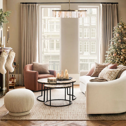 Widham One-Tire Round Alabaster Chandelier