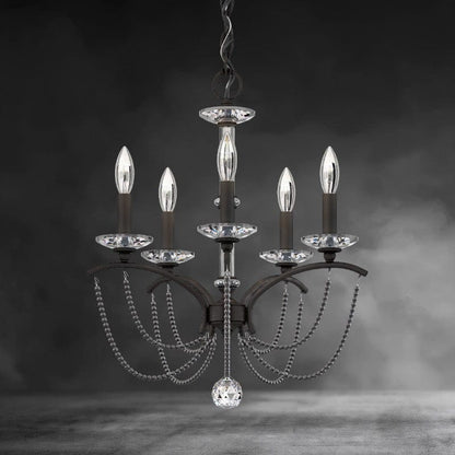 Priscilla Crystal Candlestick Chandelier 18"