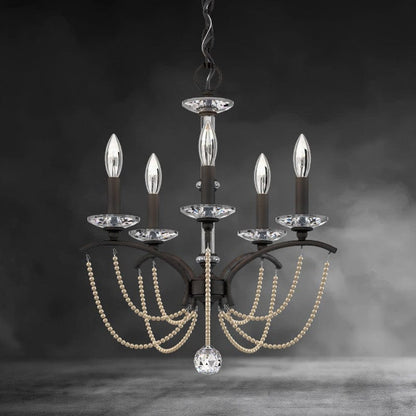 Priscilla Crystal Candlestick Chandelier 18"