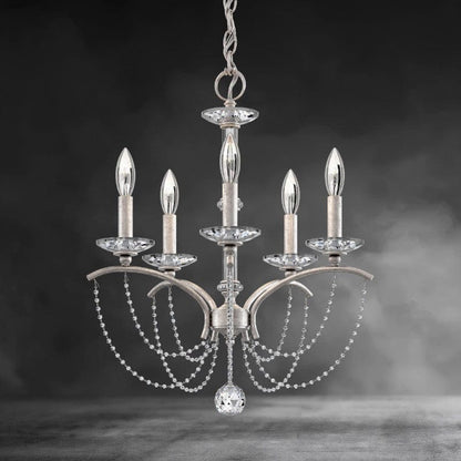 Priscilla Crystal Candlestick Chandelier 18"