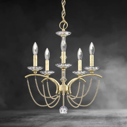 Priscilla Crystal Candlestick Chandelier 18"