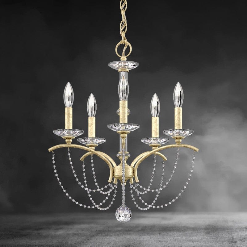 Priscilla Crystal Candlestick Chandelier 18"