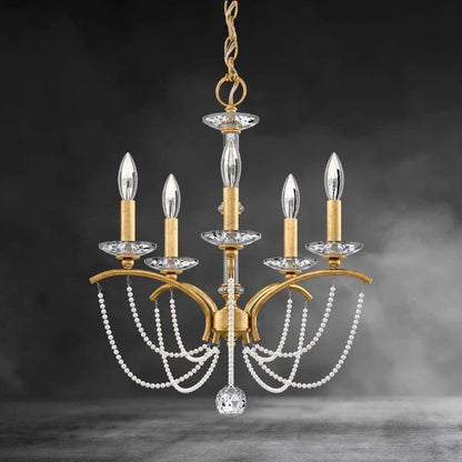 Priscilla Crystal Candlestick Chandelier 18"