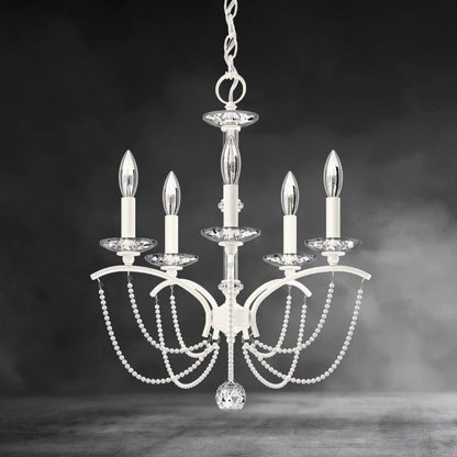Priscilla Crystal Candlestick Chandelier 18"