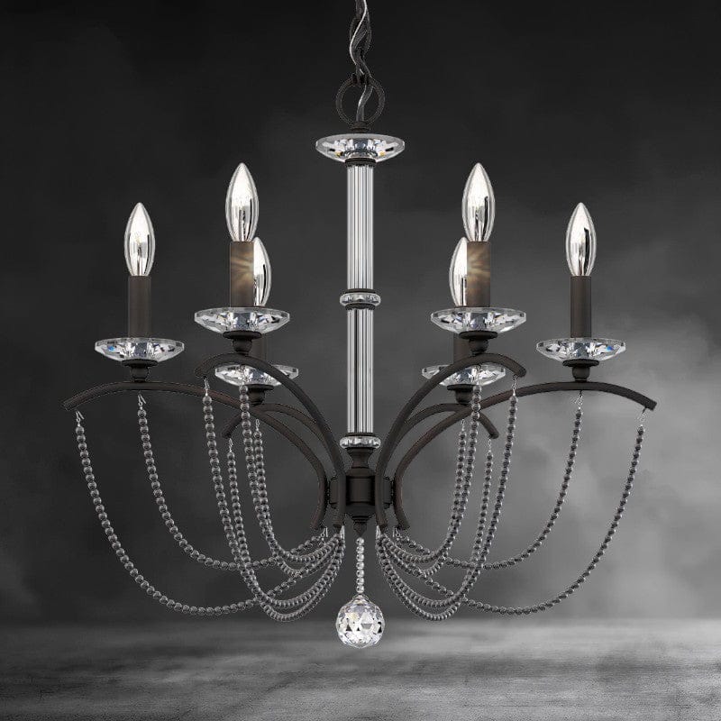 Priscilla Crystal Candlestick Chandelier 23"