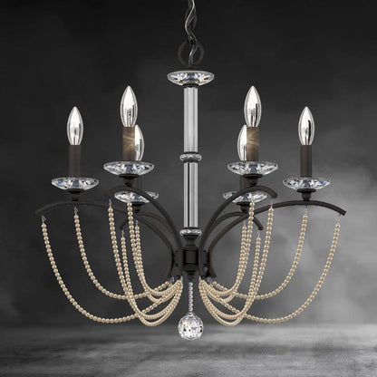 Priscilla Crystal Candlestick Chandelier 23"