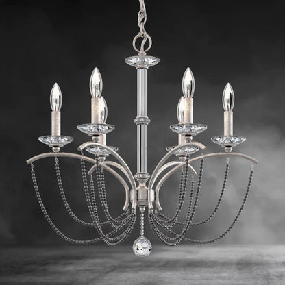 Priscilla Crystal Candlestick Chandelier 23"
