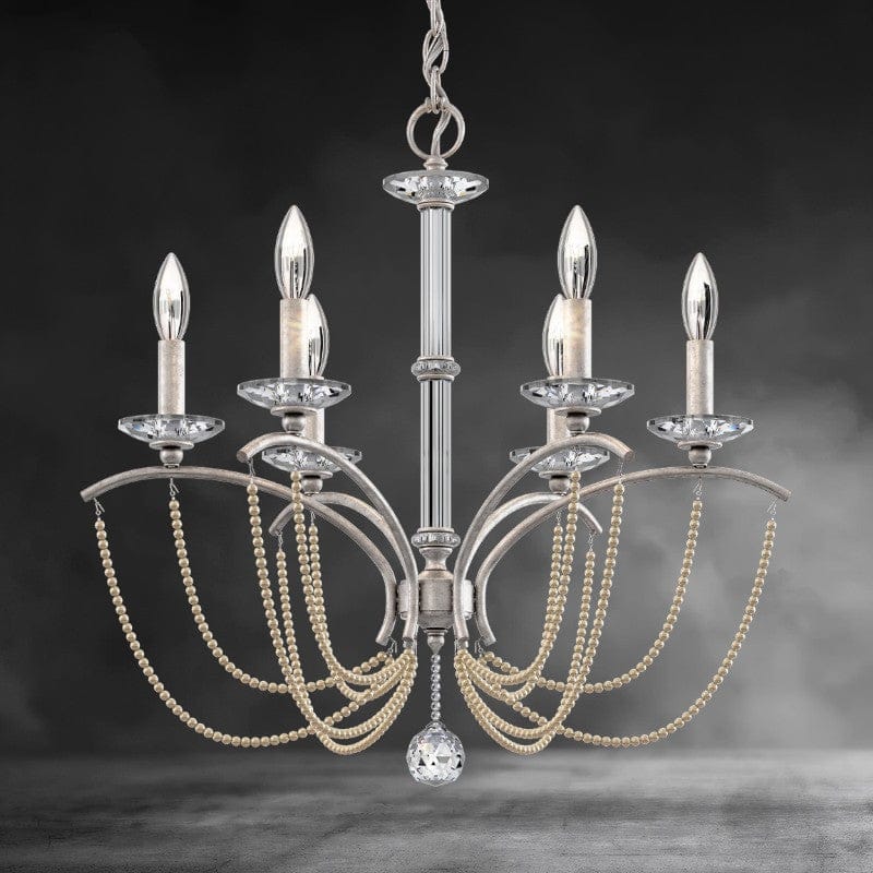 Priscilla Crystal Candlestick Chandelier 23"