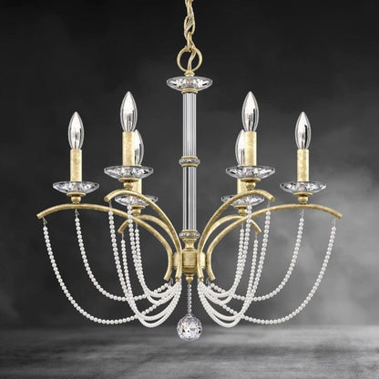 Priscilla Crystal Candlestick Chandelier 23"