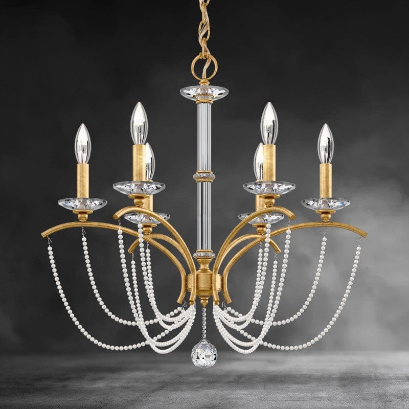 Priscilla Crystal Candlestick Chandelier 23"