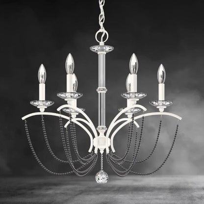 Priscilla Crystal Candlestick Chandelier 23"