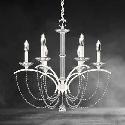 Priscilla Crystal Candlestick Chandelier 23"