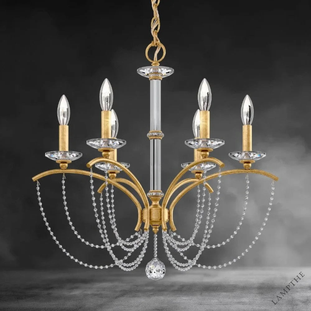 Priscilla Crystal Candlestick Chandelier 23"