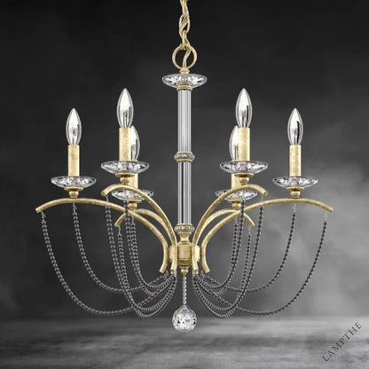 Priscilla Crystal Candlestick Chandelier 23"