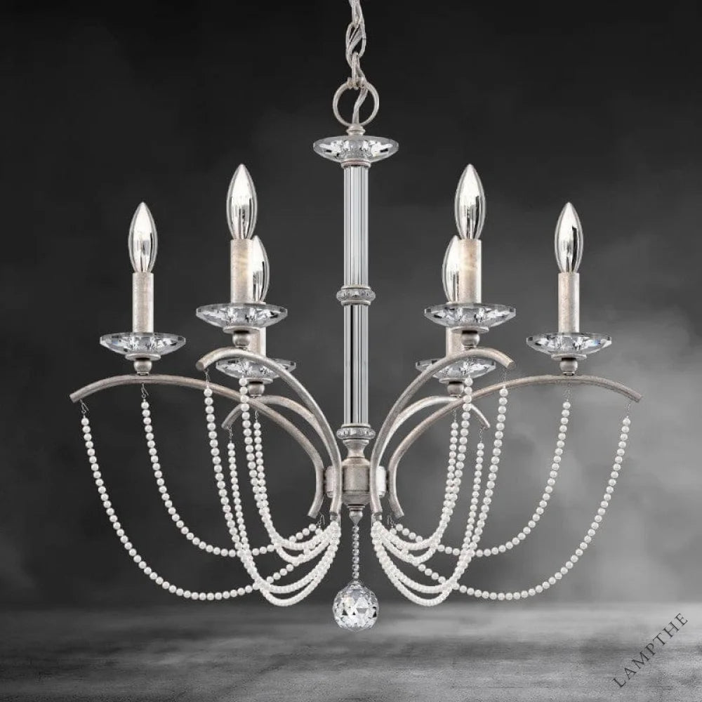 Priscilla Crystal Candlestick Chandelier 23"