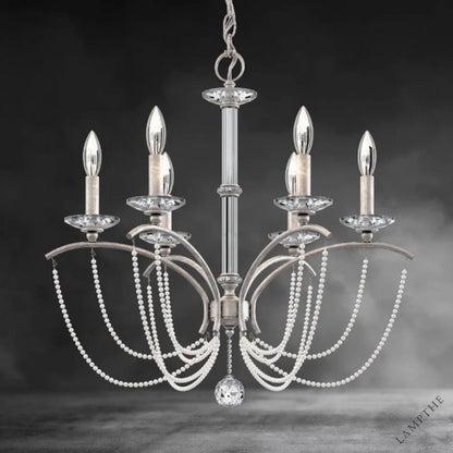 Priscilla Crystal Candlestick Chandelier 23"