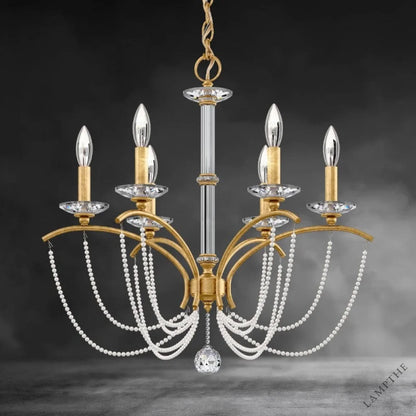Priscilla Crystal Candlestick Chandelier 23"