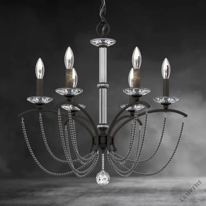 Priscilla Crystal Candlestick Chandelier 23"