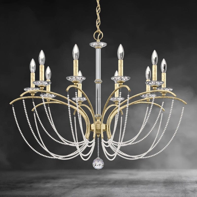 Priscilla Crystal Candlestick Chandelier 36"